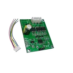 Brushless DC Motor Driver Board 3-Phase DC5-24V No Hall 5.0/2.54 Terminal/PWM Type Disk Fan Motor Speed Controller Module