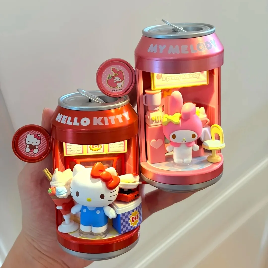 Auf Lager Original Sanrio Blind Box Soda Can Dessert Shop Serie Echte Kreative Beleuchtete Dekoration Sammlerstücke Geschenke – Detail 1