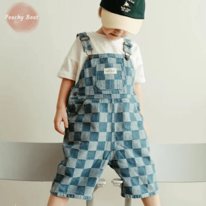 

Baby Boy Girl Demin Suspender Pants Infant Toddler Child Flower Print Jumpsuit Loose Jeans Trousers Overalls Baby Clothes 1-7Y