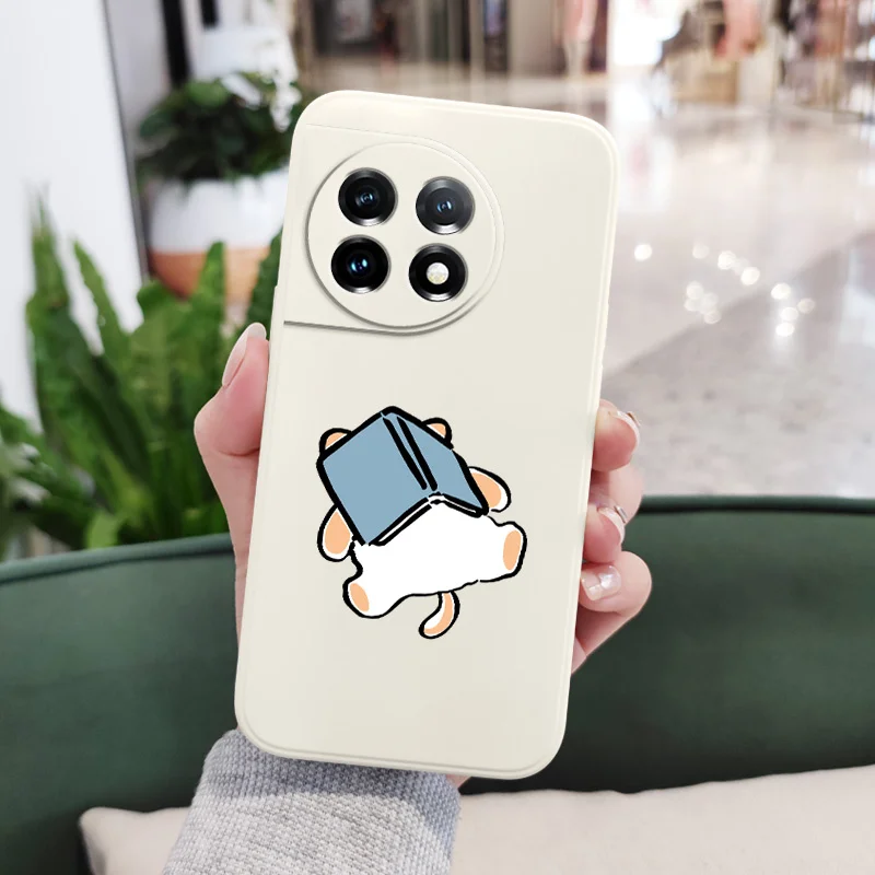 Cat Snoozes Phone Case For Oneplus 12 12R 11 11R 10 10R 10T 9R 9RT 9 8T 8 7 7T Pro 5G Liquid Silicone Cover