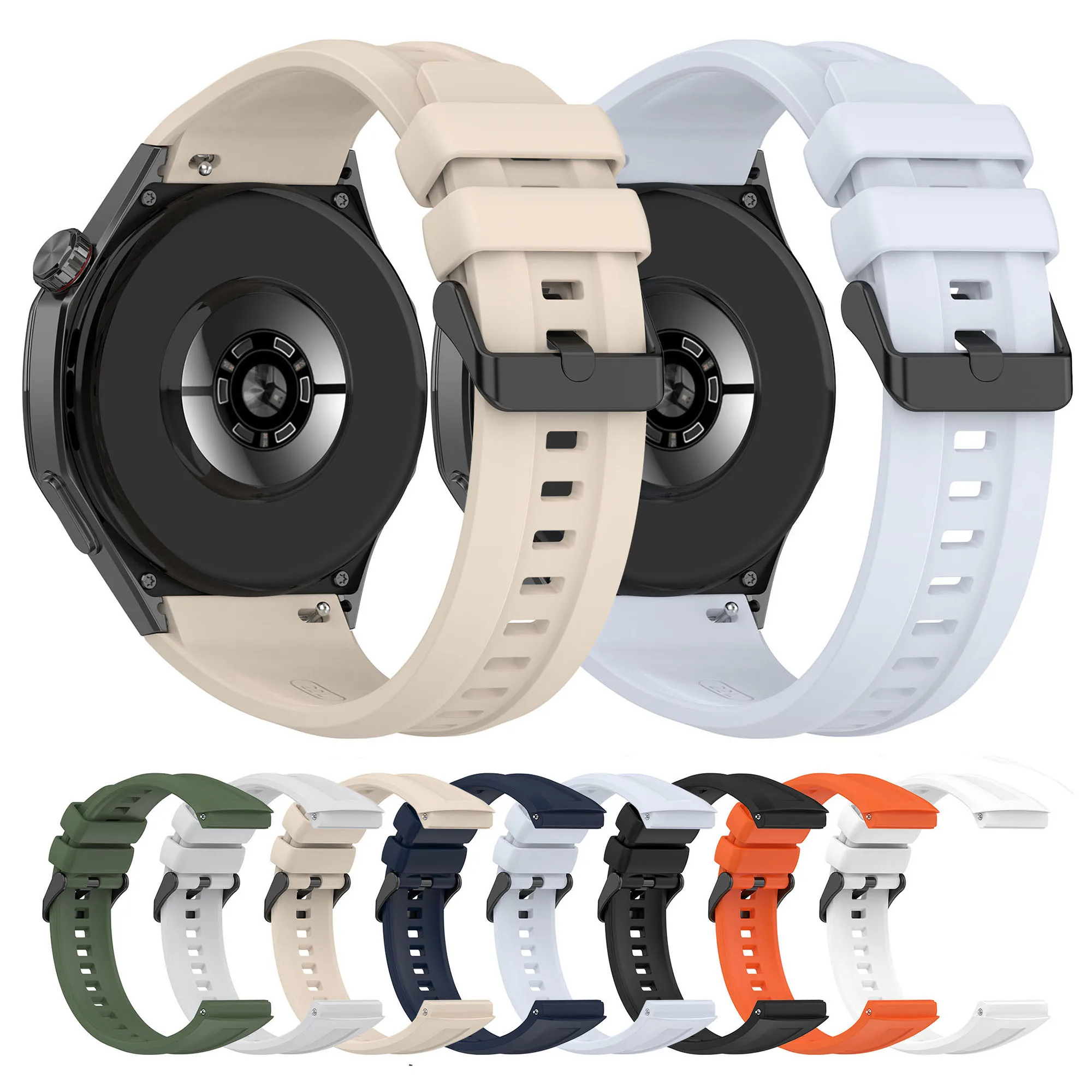 Pulseira de silicone para huawei watch gt5 pro 46mm pulseira smartwatch acessórios