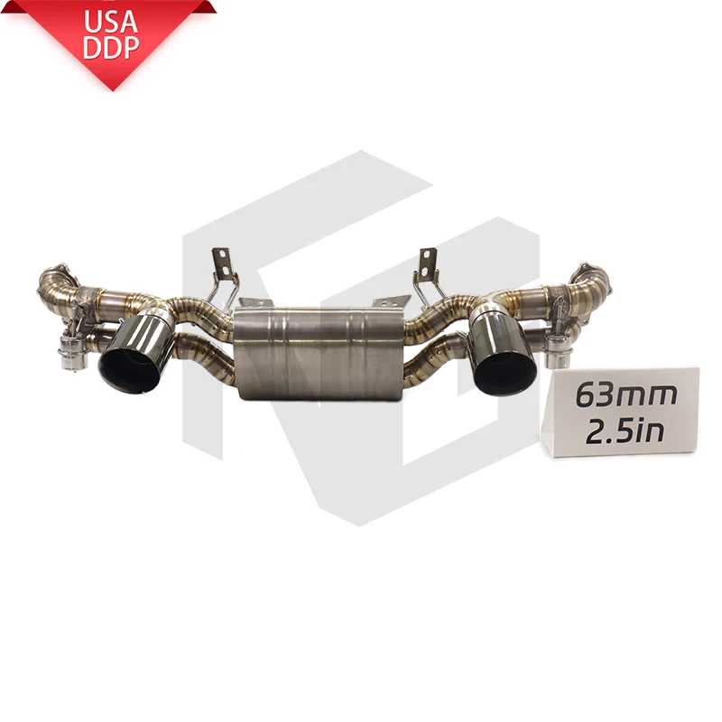 

ING new exhaust catback for Porsche 718 GT4 automatic muffler performance vacuum valve engine system