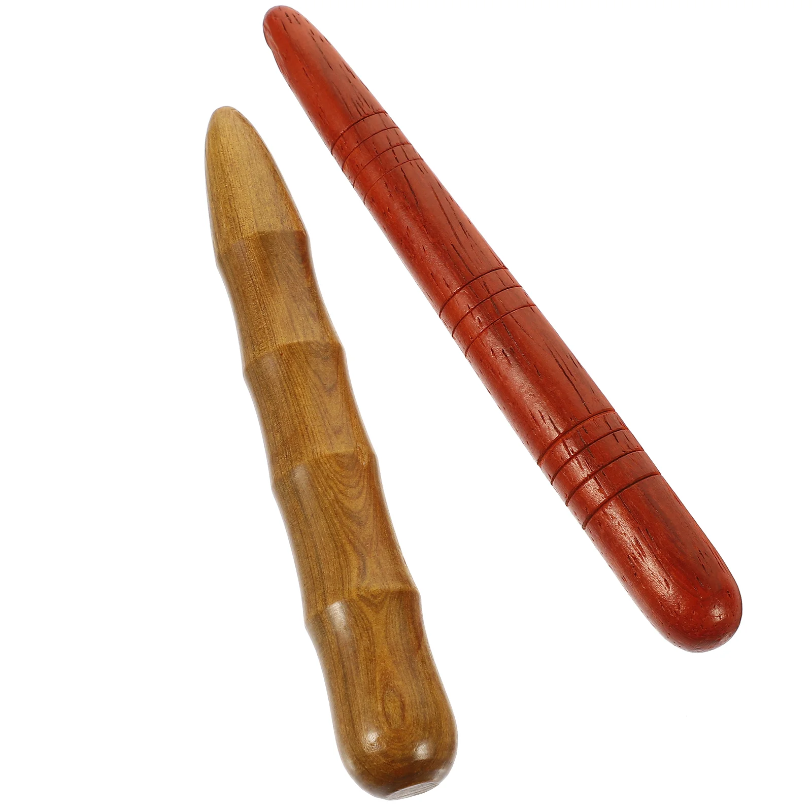 

2 Pcs Acupuncture Stick Massage Roller Foot Pen Manual Tool Wood Wooden Tools Pressure Point
