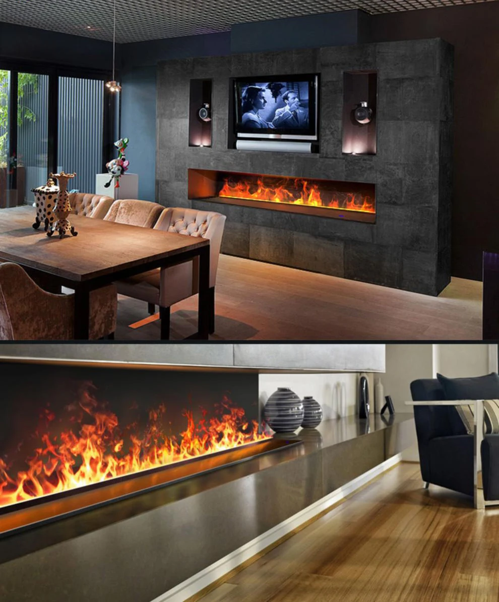 Fireplace 3D Intelligent Atomization Decoration Embedded Home Simulation Electric Fireplace For Living Room Indoor Fireplace