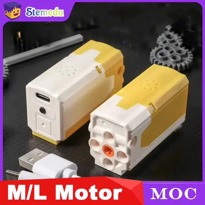 M/L Motor APP Control Rechargeable Lithium Battery Building Blocks Power Set Compatible with Legoeds 8883 Motor 9686 Parts