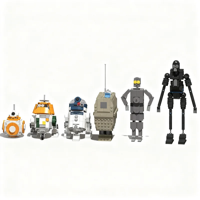 198pcs MOC Droid Ver 2 0 Star Battle Model Building Blocks Festival Gifts Architecture Toys DIY Creative Idea Education Brick