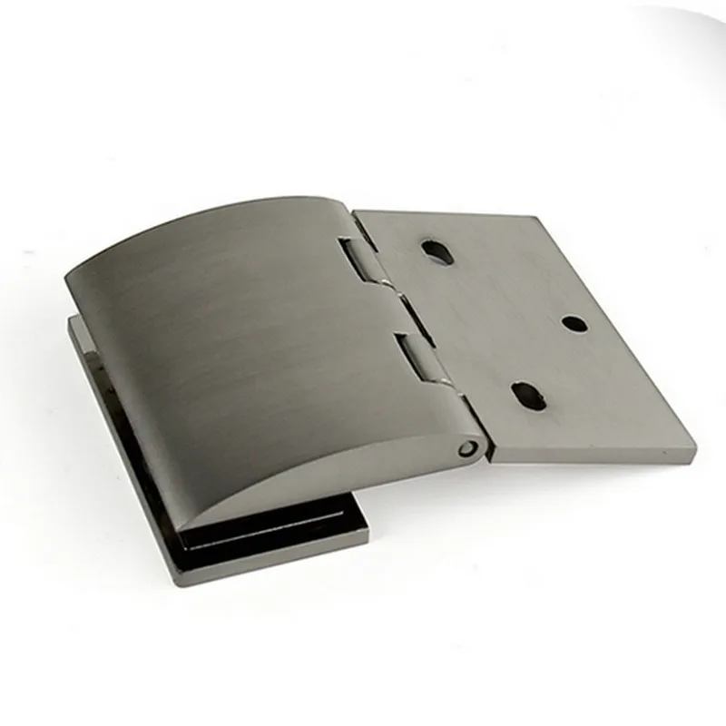 

Glass cabinet door hinge with single-sided glass clamp, bathroom door hinge, 0-degree fixed, hardware fitting