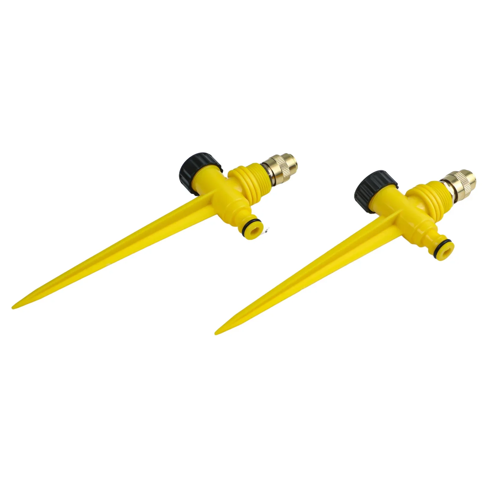 Adjustable Nozzle 360 Degree Sprinkler For Irrigation Systems 2 Pieces Set Brass Nozzle For Large Areas For Gardens