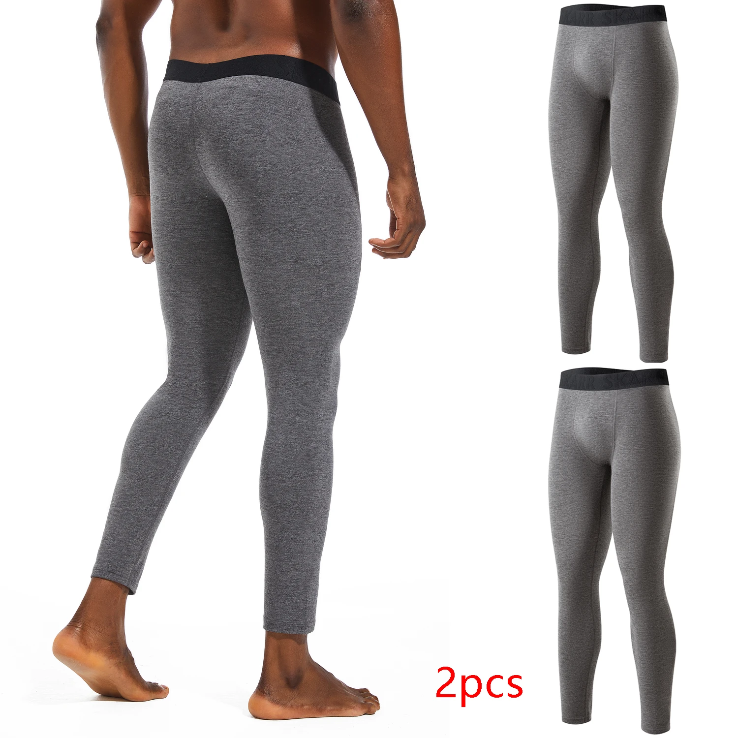 2pcs Pack Thermal Underwear Men Winter Soft Sports Long Johns For Man High Quality Brand Panties Boxer Underpants