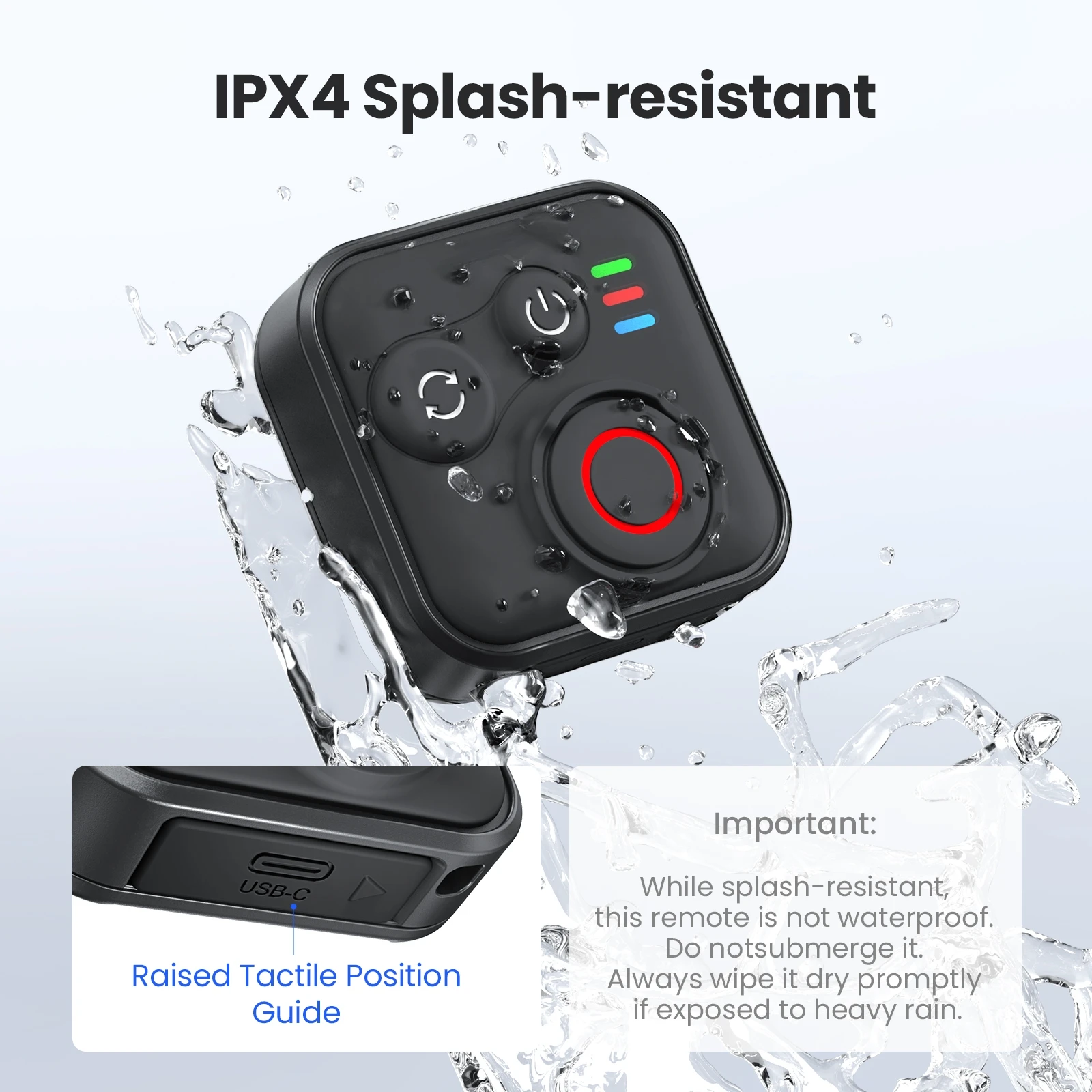 

For DJI Osmo 360 Action 6/5 Pro/4 Remote Controller Waterproof Bluetooth-compateble Camera Shooting Controller