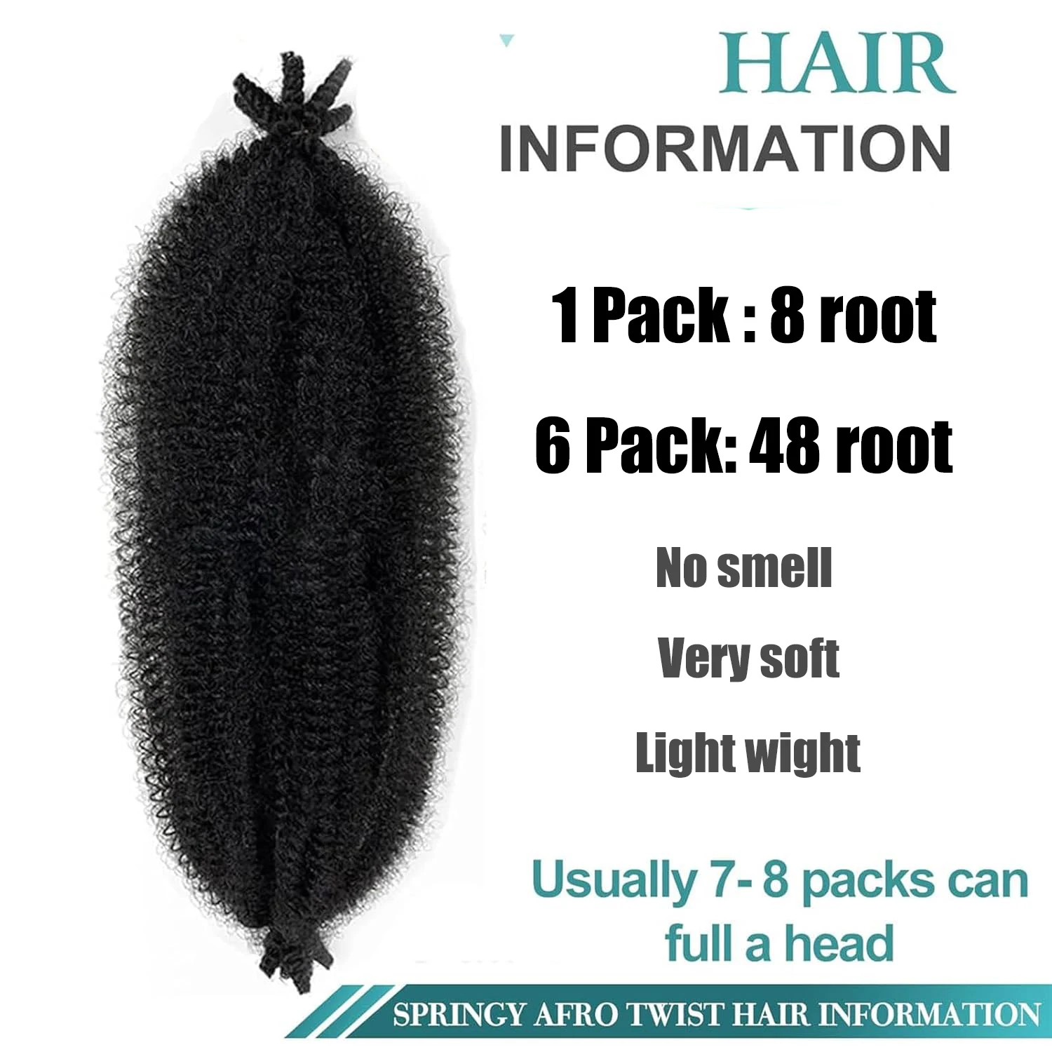 Veerkrachtig Afro Twist Haar Pre Fluffed Spring Twist Haar Afro Twist Haar Voor Zachte Locs Marley Twist Vlechthaar Synthetisch