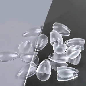 Künstliche falsche Nägel, 120pcs, Super Short Mandel, geformte volle Abdeckung, weiche Gelnagelspitzen, drücken Sie die Kapsel, Americaine x 12 Hauptverkaufsnagel Acgrigel - №10