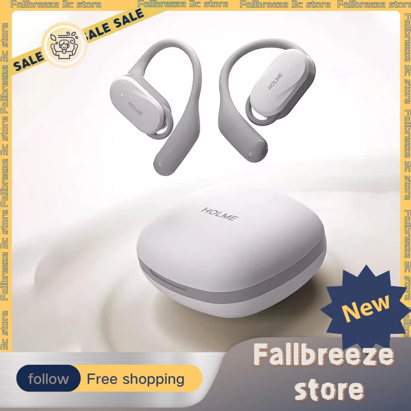 

HOLME NEO Open Bluetooth Earphones 2 Mic ENC Ear Hook Custom IPX5 Waterproof Bluetooth 5.4 Gaming Headset Long Battery Life