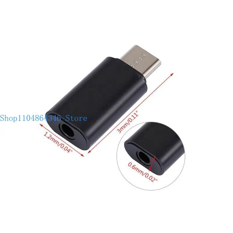 5asd Mini Type C Male to 3.5MM Female Adapter Earphone Headset Converter