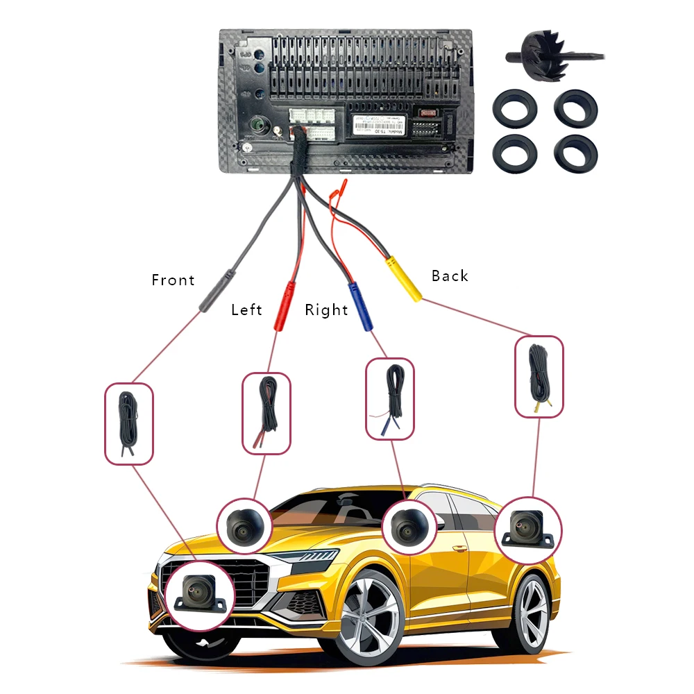 Android auto SN307-6048 HD WDR technology for Car 360° Panoramic