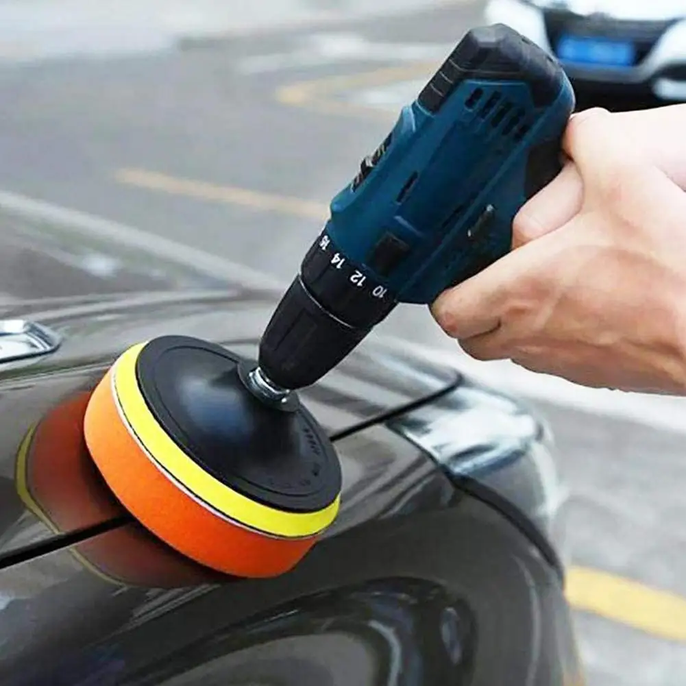 6Pcs Car Polishing Kit Polish Pad 3//4/5/6 Inch Car Polishing Disc Waxing Sponge Car Polisher Buffing For Car Accessories