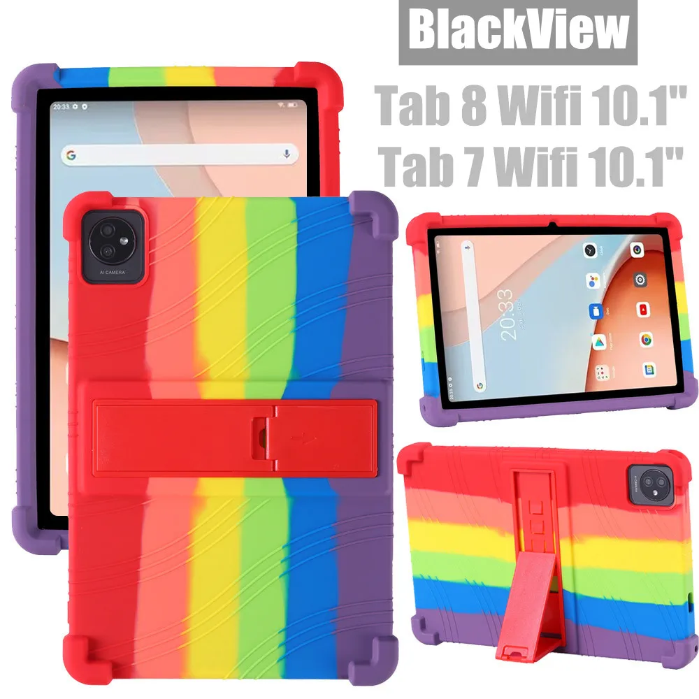 for Blackview Tab 7 Wifi Tablet Pad 10.1 Inch Silicone Shockproof Tablet Protective Cover For  Blackview Tab 8 Wifi Version Case