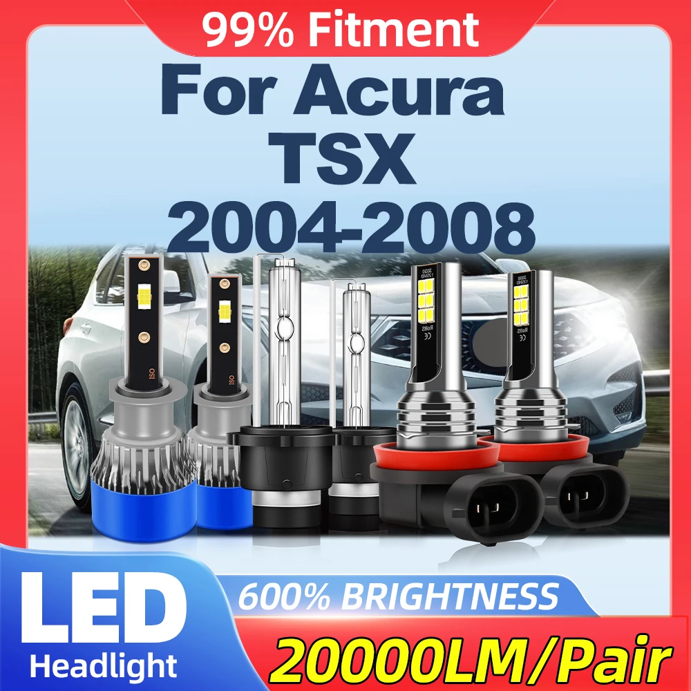 

360W LED Car Headlight Bulbs 60000LM CSP Chip Car Lights 12V Plug & Play Fog Lamps For Acura TSX 2004 2005 2006 2007 2008