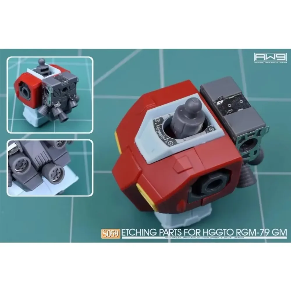 

MADWORKS S59 Улучшенные детали, гравировка металлических деталей и наклейка — обновление 1/144 HG RGM-79 GM Shoulder Cannon/Missile Bay