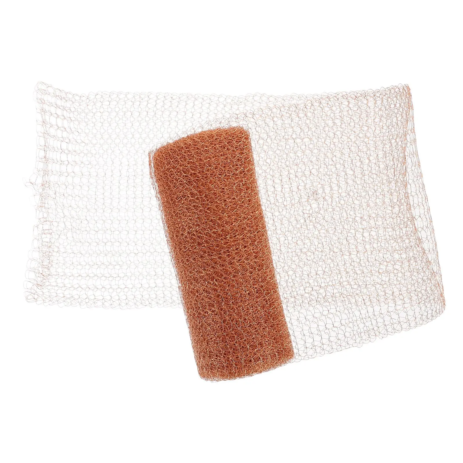 

Mesh Roll 5x3.33ft Pure Copper Distillation Equipment Knitted Copper Mesh Lab Industrial Application Easy Cut Use