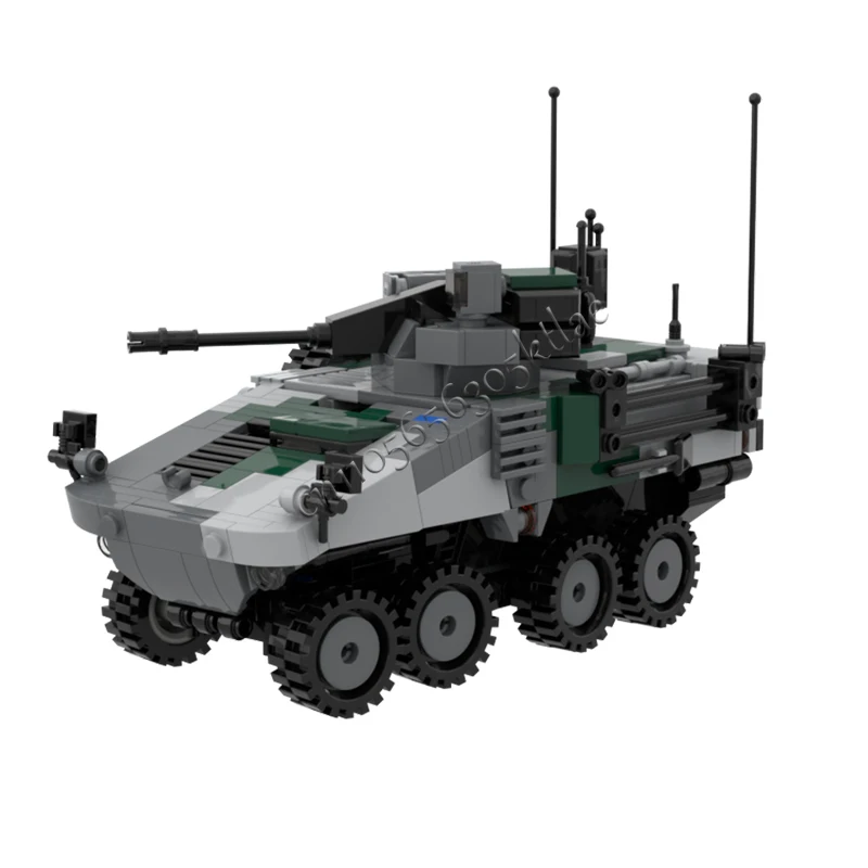 New 584 PCS LAV-27 Infantry Armored Vehicle Model MOC Building Blocks Bricks Creative Assembly Toys For Children Christmas Gifts