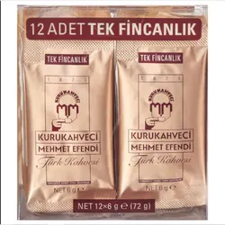 Turkish coffee Kurukahveci Mehmet Efendi 12 PCs * 6 G single cup ground coffee Turkey coffee 250/500 Gr filter coffee