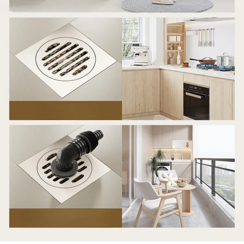 

Длинный слив для пола с защитой от запаха, подходит для дренажа душа в ванной комнате, идеально подходит для домашнего использования в стиральной машине на балконе.