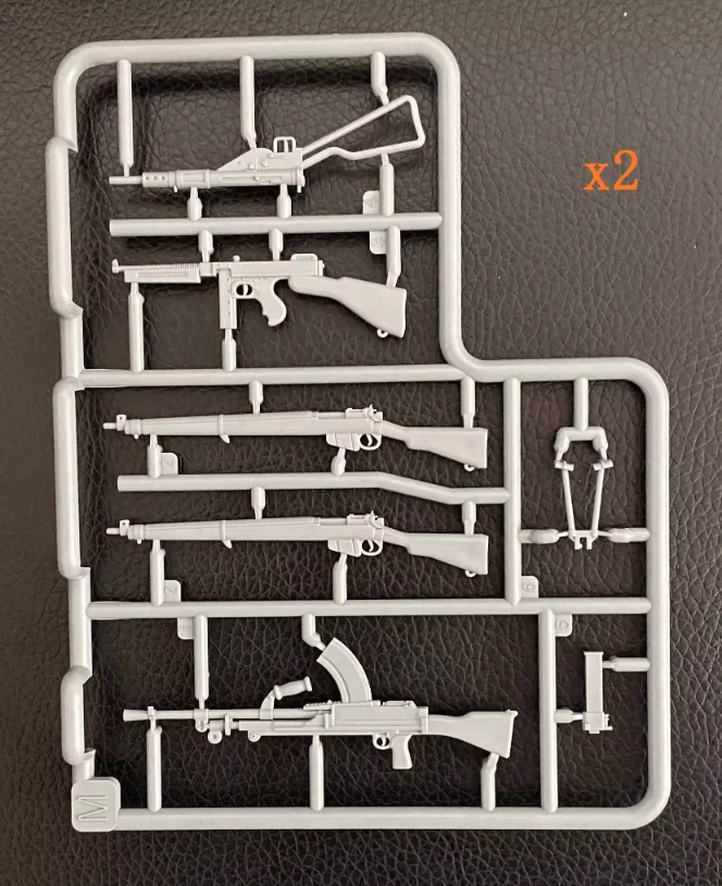 Gecko 16GM0018 1/16 échelle seconde guerre mondiale ensemble d'armes d'infanterie britannique construction passe-temps artisanat jouet en plastique assemblage modèle Kit