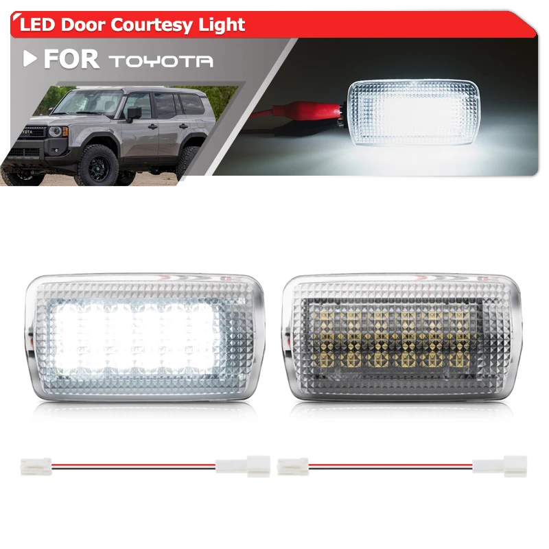 

Для 2024+ Toyota Land Cruiser J250 Lexus GX550 2021-2024 Venza 2025+ 4Runner светодиодные белые дверные люстры, аксессуары