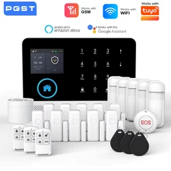 Sistema de Alarma GSM TUYA para Seguridad en el Hogar, Alarma Inalámbrica WiFi 2G de 433MHz, Control por Aplicación para Hogar Inteligente PG103