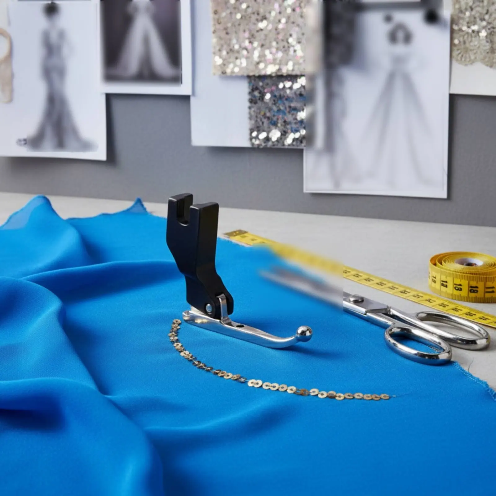 

Лапка для бисероплетения P369 с круглой головкой, долговечная стальная, для стабильной поддержки при работе с бисером, для портных