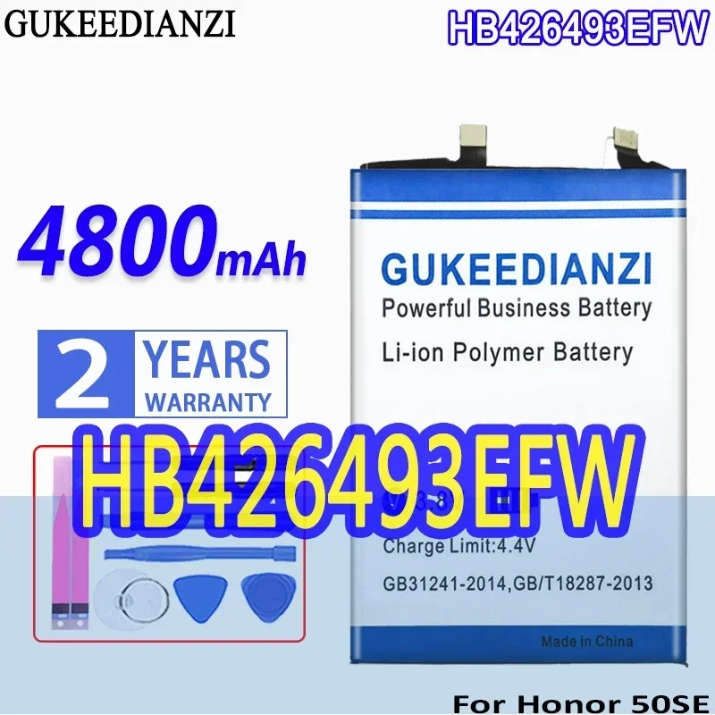 

Аккумулятор GUKEEDIANZI высокой емкости HB426493EFW 4800 мАч для huawei Honor 50SE50 SE мобильный телефон