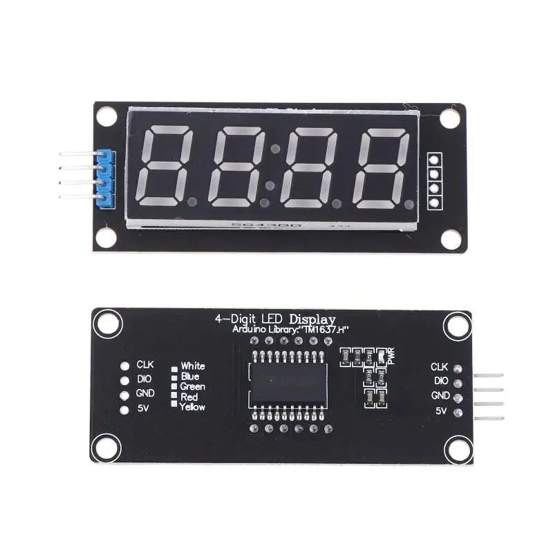 TM1637 0.56 Inch 4 Bit LED Digital Tube Display 7 Segments Display Module LED Electronic Clock Display Module Board For Arduino