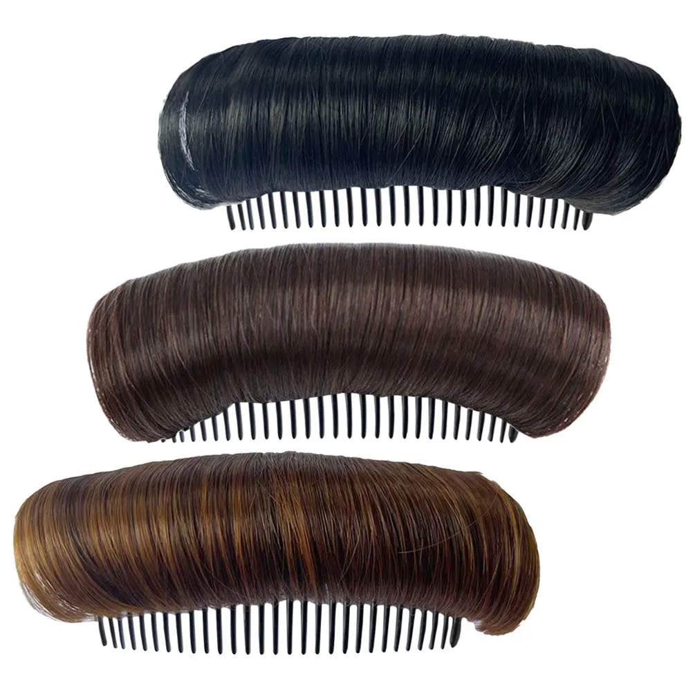 DRESSOOS 3 قطع من مشط وسادة عثرة الشعر للنساء، مشبك إكسسوارات كعكة تصفيف الحجم #5