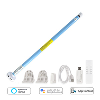 WiFi Electric Rechargable Curtain Engine for 17 25 28mm Tube Zemismart RF Roller Shade Motor Work with Tuya APP Alexa Google