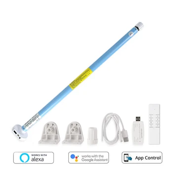 Zemismart-電動カーテンエンジン,カーテンエンジン,ローラーシェード,Tuyaアプリ,Alexa, Google,wifi,17mm, 25mm, 28mmで動作