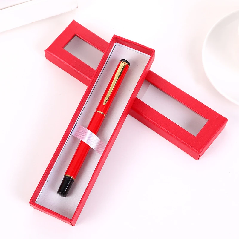 Imagem -03 - Transparente Window Paper Pen Box Embalagem Gift Gel Pen Box Lápis Cases Jóias Gift Box 10 Pcs