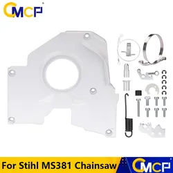 CMCP Chainsaw Brake Cover Band Level Spring Kit for Stihl 038 MS380 MS381 1119 021 1102 Garden Power Tool Accessories Sets