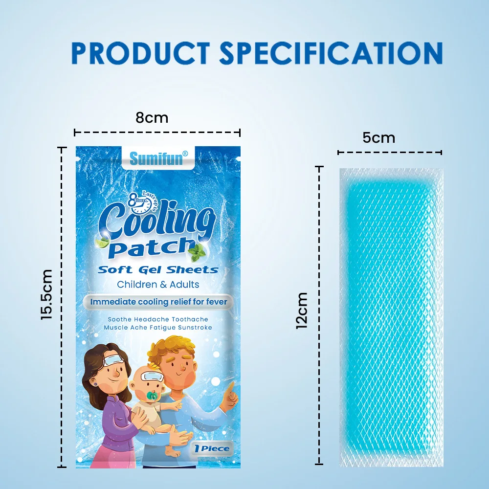 Sumifun Cold Stick Cooling Stick Water gel Apply Cool Paste on the forehead Cold Stick Necessary in summer