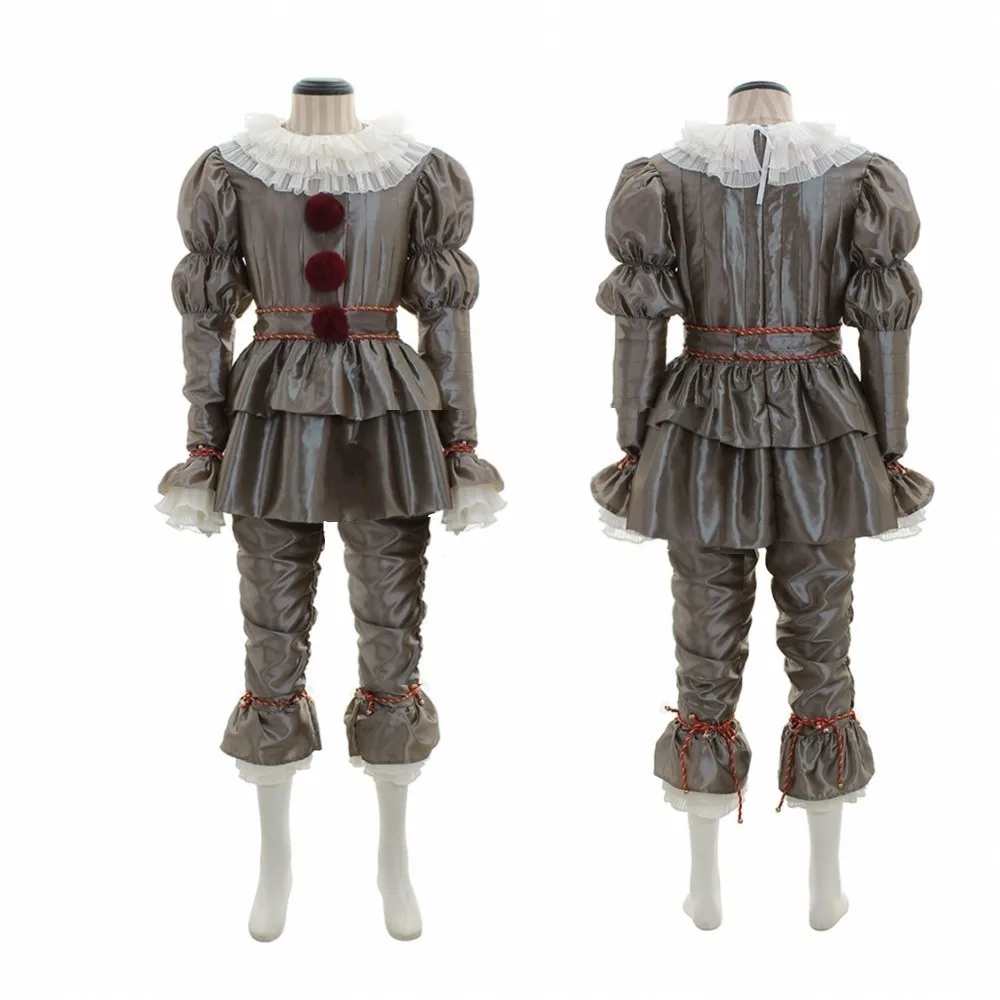 

Movie Clown Cosplay Pennywise Uniform Unisex Kids Outfits Horror Halloween Cosplay Clothings