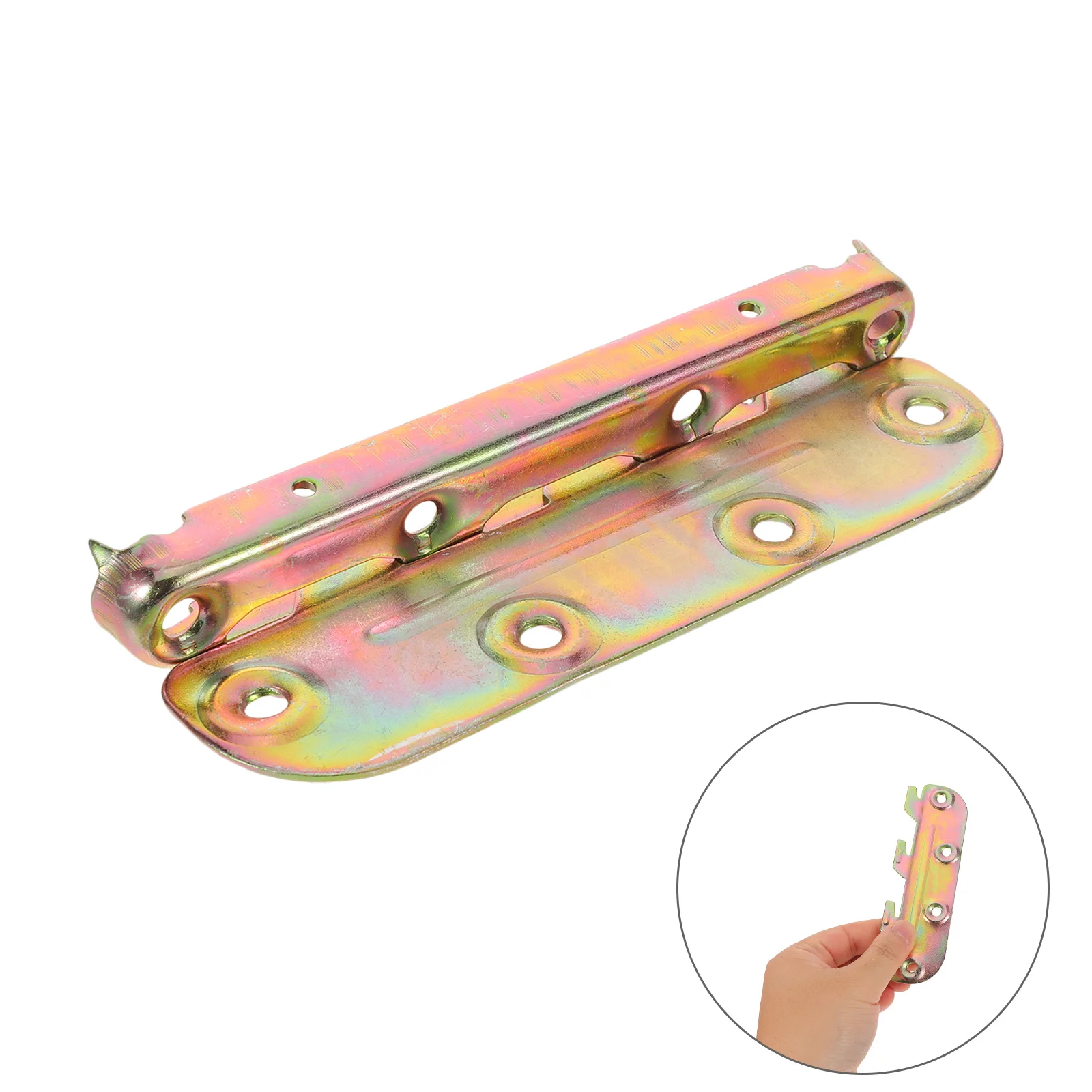 

4Sets Bed Frame Hardware Brackets Easy Installation for Wooden Bed Rails Headboards Hidden Design Headboards Brackets