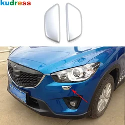 For Mazda CX-5 CX5 2012 2013 2014 2015 Chrome Car Front Head Light Lamp Water Wash Dash Spray Cover Trim Exterior Accessories