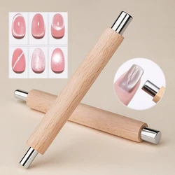 Penna magnetica rotonda per unghie gatto per smalto Gel doppia testa magnete 3D unghie pittura forte bastone magnetico Manicure strumenti fai da te