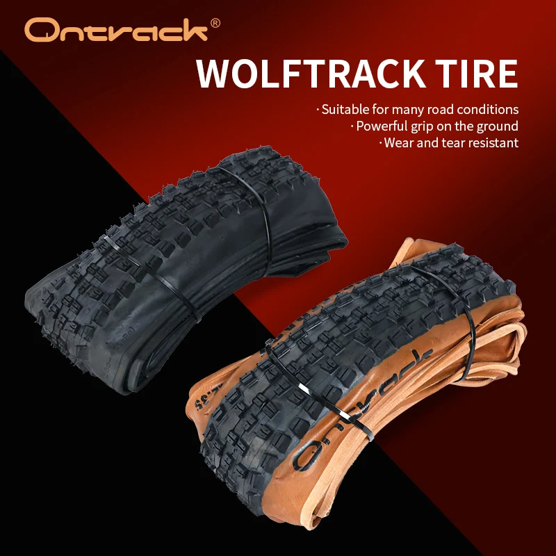 AliExpress Ontrack ONTRACK FOLDED TIRE 27.5/29X2.35WOLF TRACK  BLACK WALL    BROWN WALL