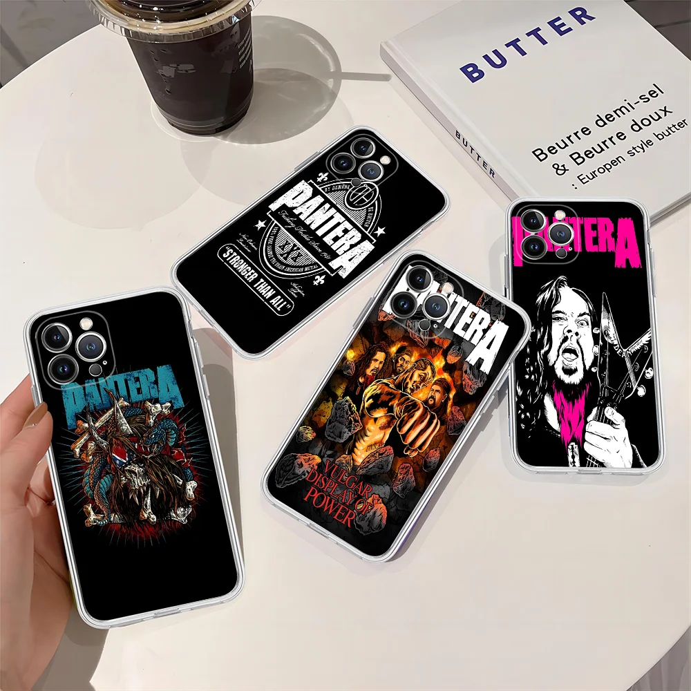 D-Dimebag P-Pantera Rock Band Phone Case Silicone Soft For Iphone 16 15 14 13 12 11 Pro Mini XS MAX Plus X Cover