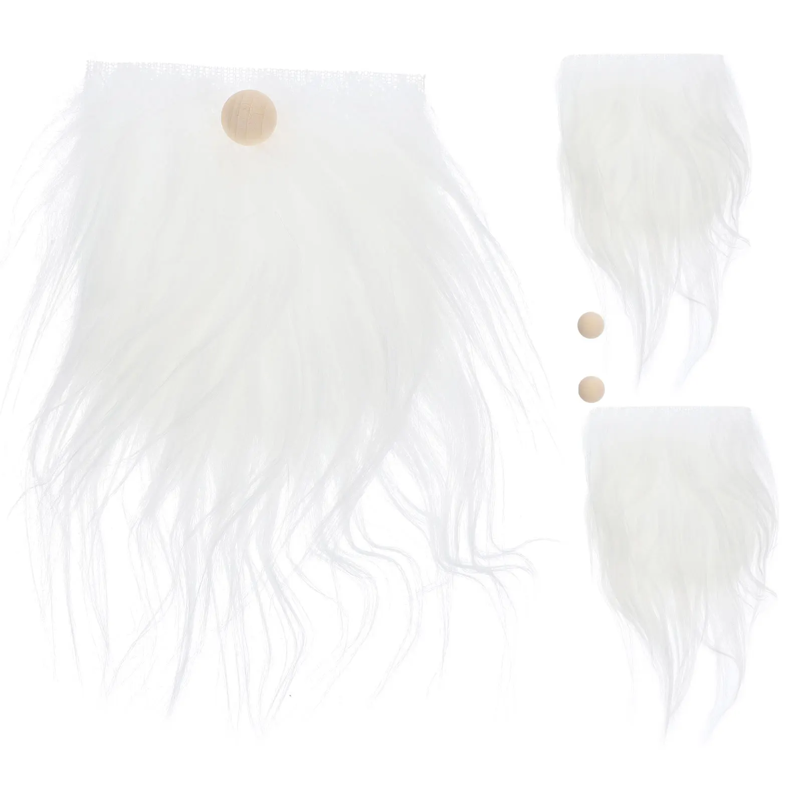 

1 set Gnome Beards for Crafting Gnome Making Material Wooden Unfinished Supplies Christmas Decorations