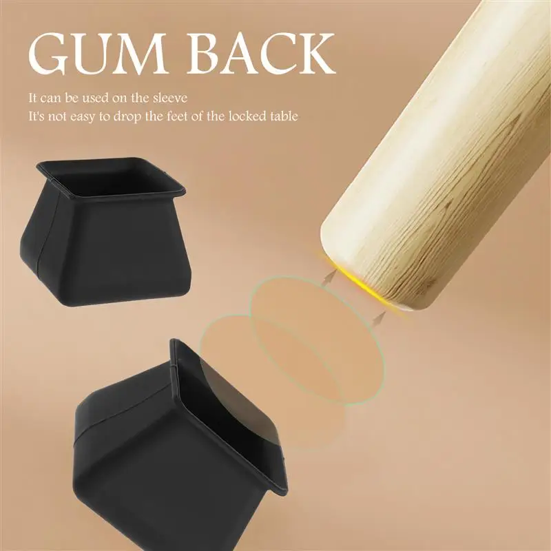 16pcs Chair Leg Floor Protector Furniture Leg Protectors Silicone Chair Leg Covers Furniture Table Protect Floors For Chair Legs