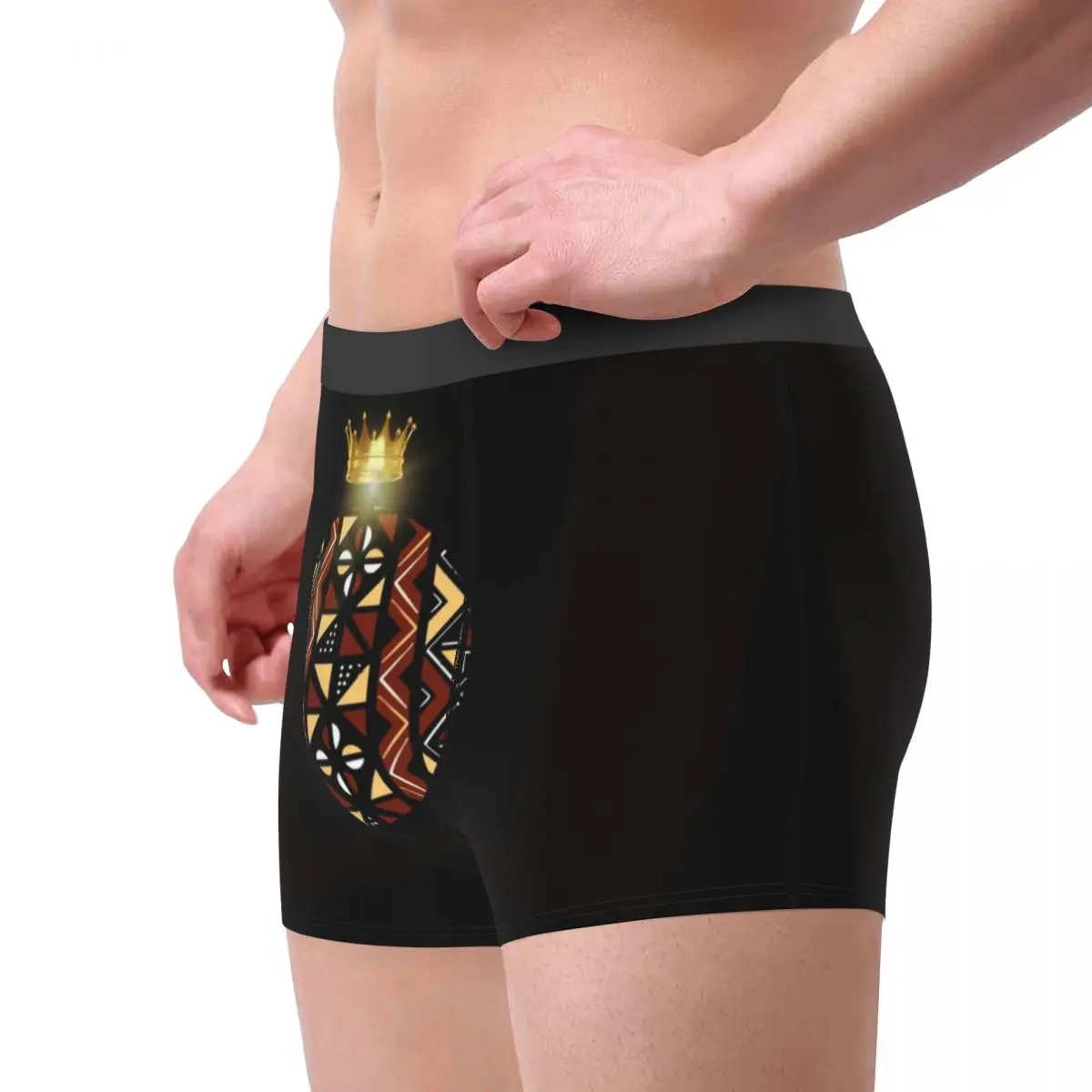 Calzoncillos Boxer, pantalones cortos africanos Bogolan, bragas con patrón de tela muca, ropa interior transpirable para hombre, regalos para novio