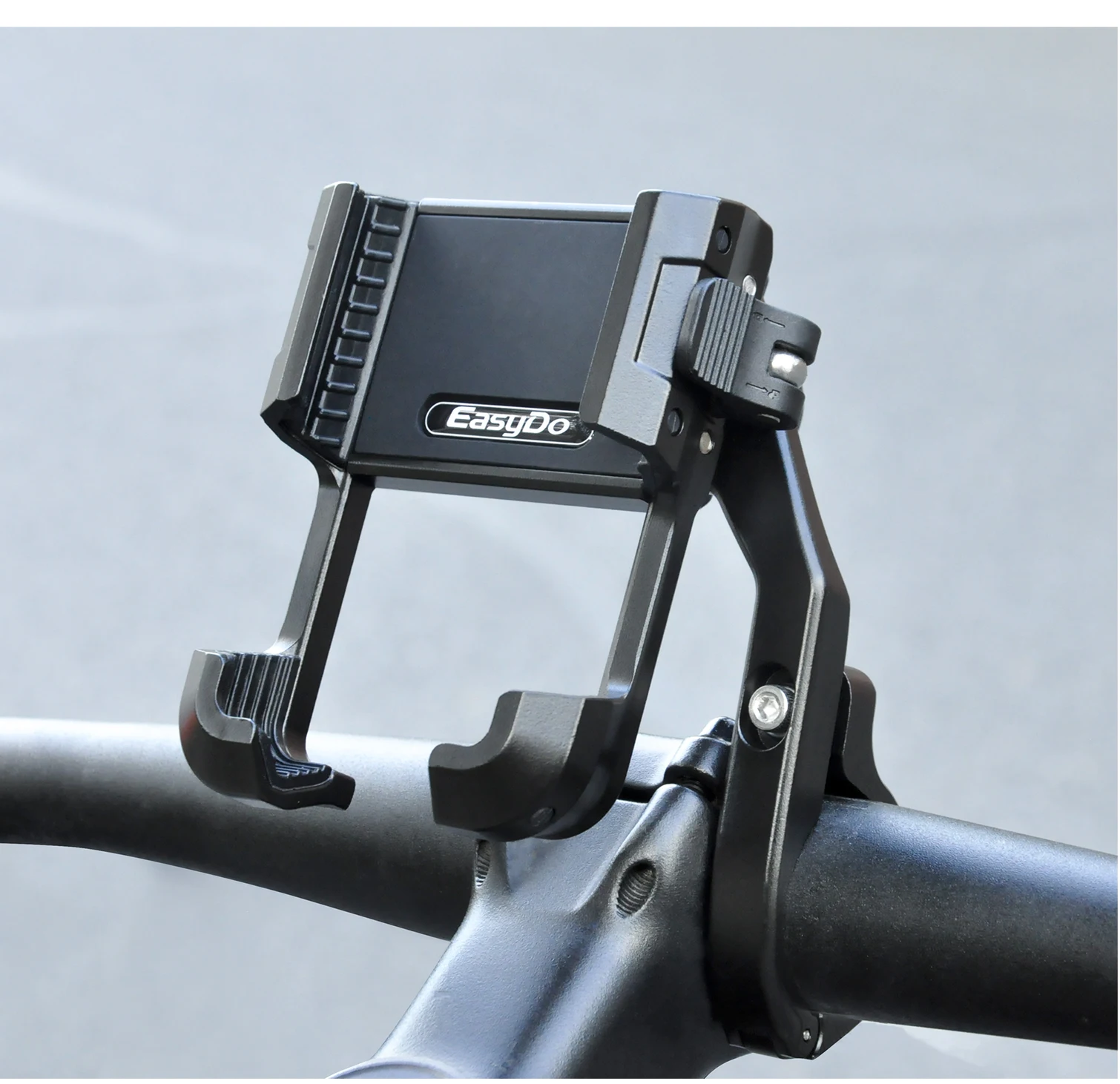 Easydo Aluminium-Fahrrad-Handyhalterung E-Bike-Lenker-Handyhalterung Anti-Vibrations-Fahrradstiel-Handyhalterung für BikeLight Gopro – Detail 4