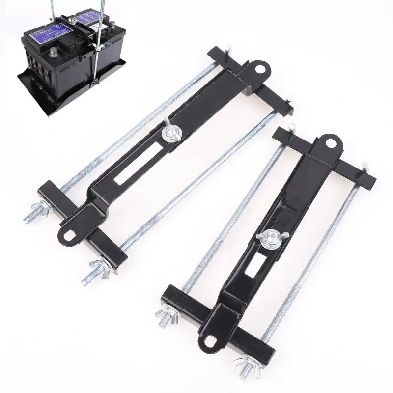 1 Stück 19/23/27cm Universal-Batteriehalterung Verstellbarer Autobatterie-Stabilisator Halterung DIY-Zubehör